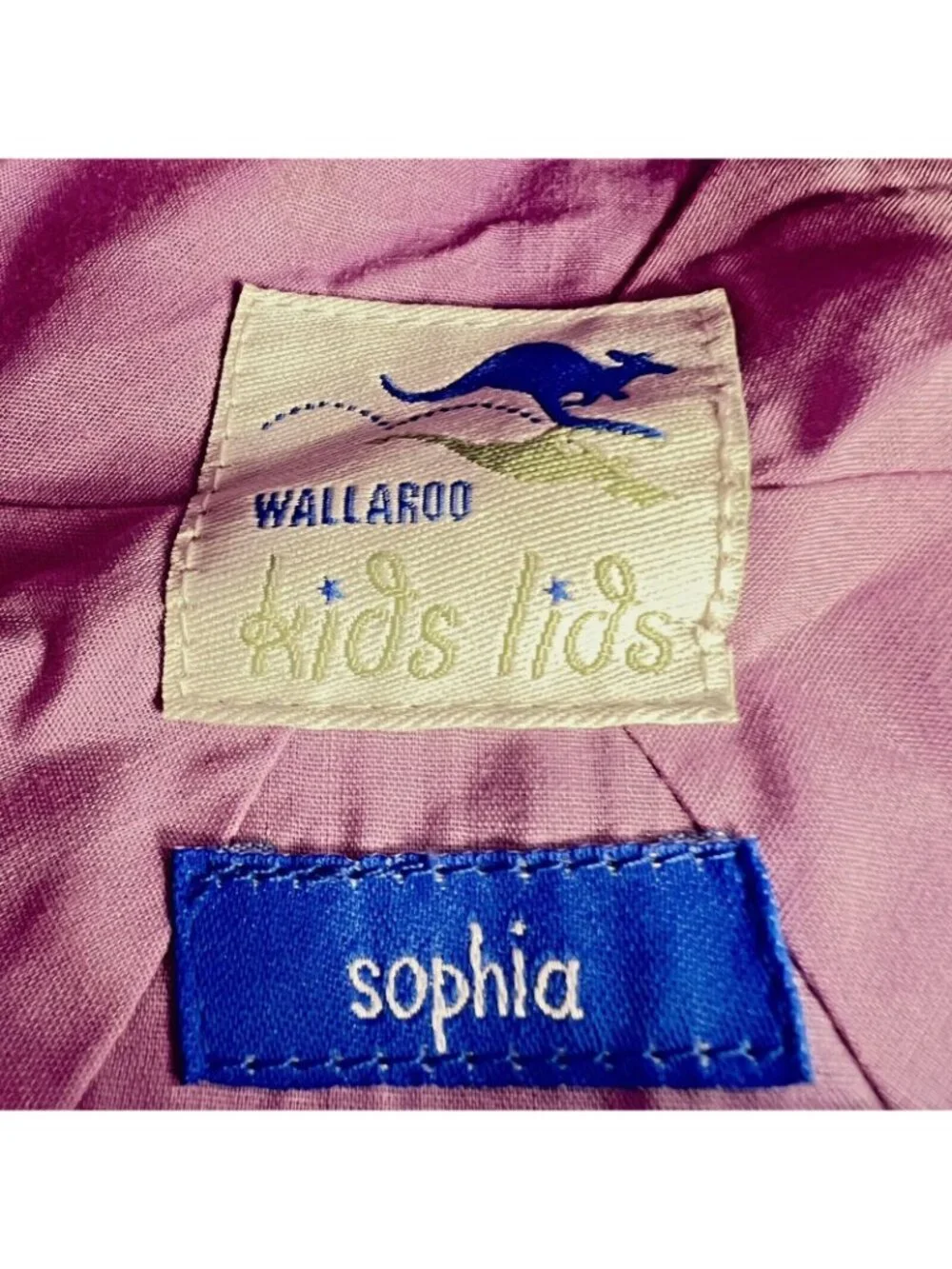 WALLAROO KIDS LIDS Bucket Hat Sophia Sun Beach Girls Kids Purple Butterflies